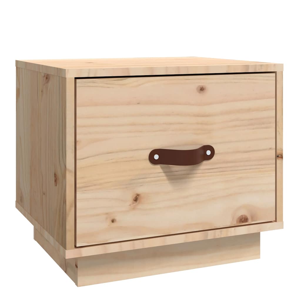 sengebord 40x34x35 cm massivt fyrretræ