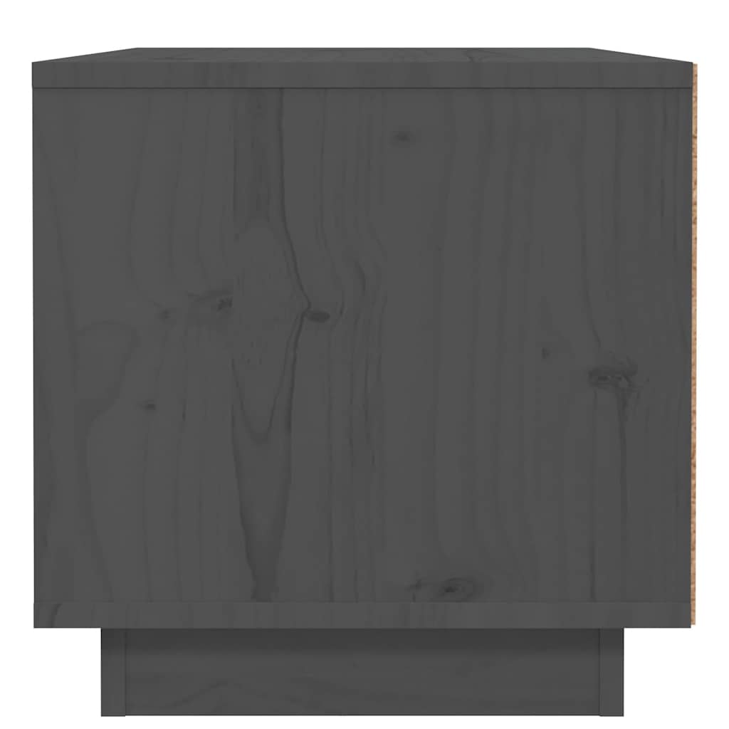 sengeborde 2 stk. 40x34x35 cm massivt fyrretræ grå
