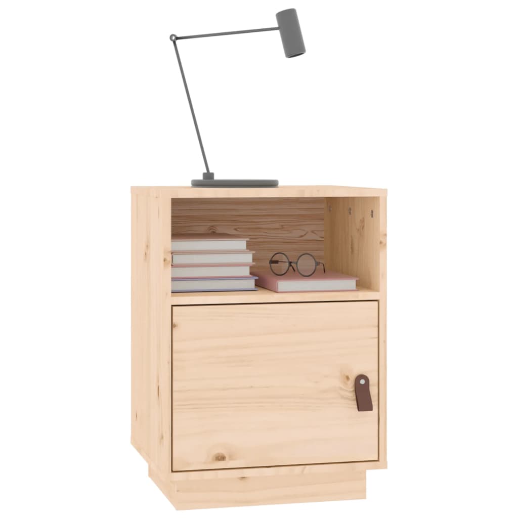sengebord 40x34x55 cm massivt fyrretræ