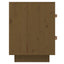 sengeborde 2 stk. 40x34x45 cm massivt fyrretræ gyldenbrun
