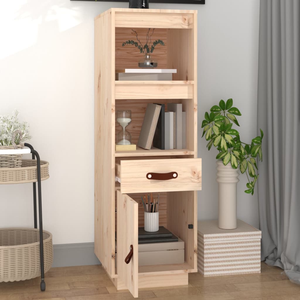 højskab 34x40x108,5 cm massivt fyrretræ
