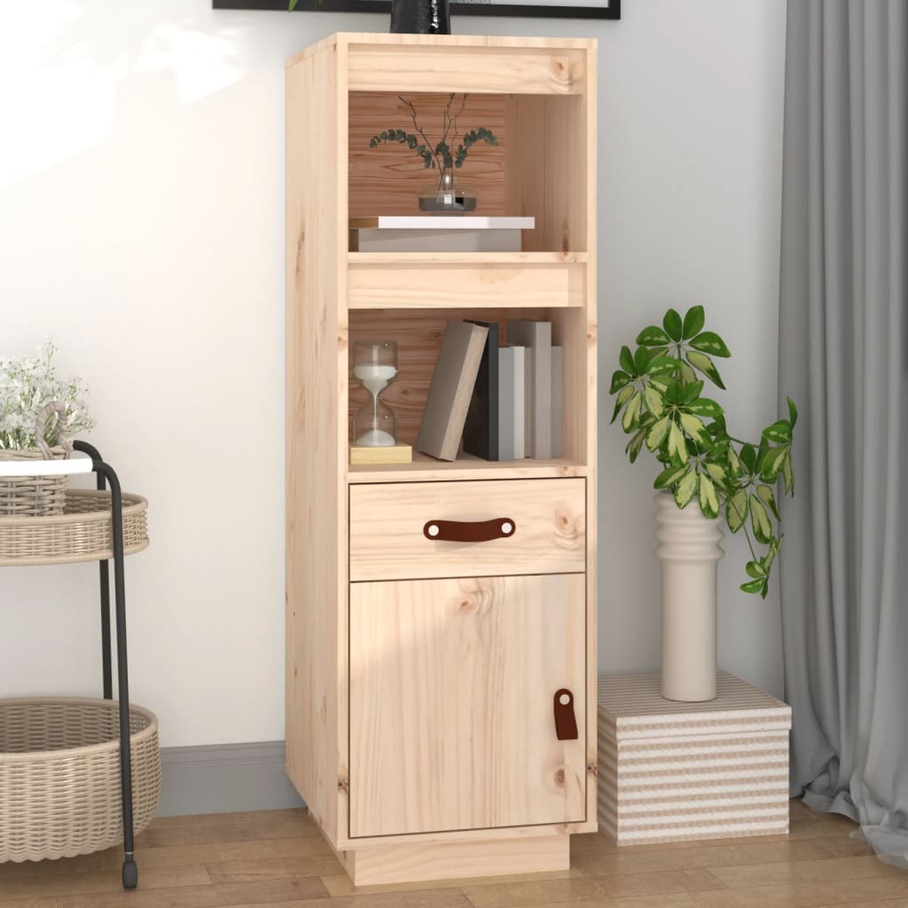 højskab 34x40x108,5 cm massivt fyrretræ