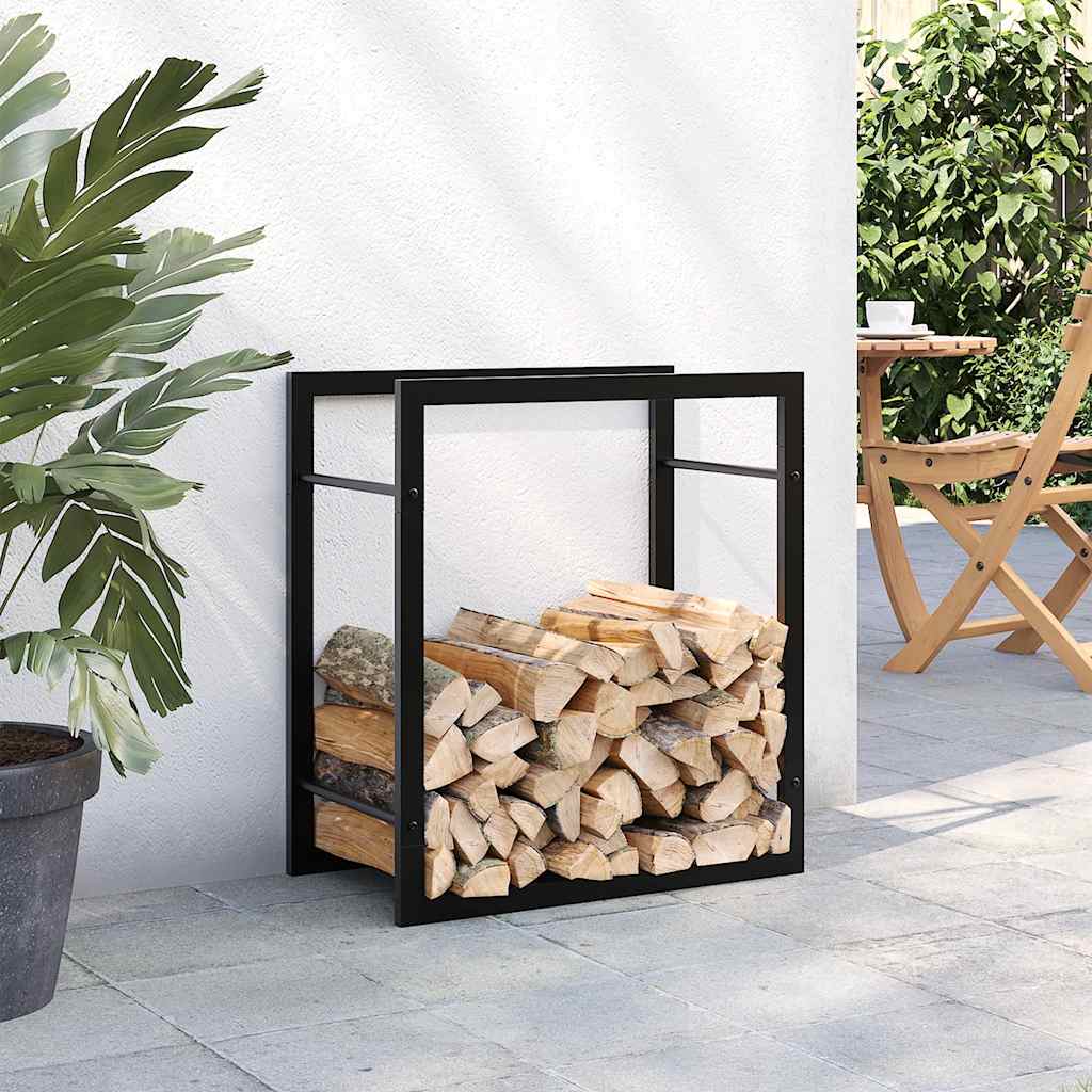 brændestativ 50x28x56 cm stål matsort