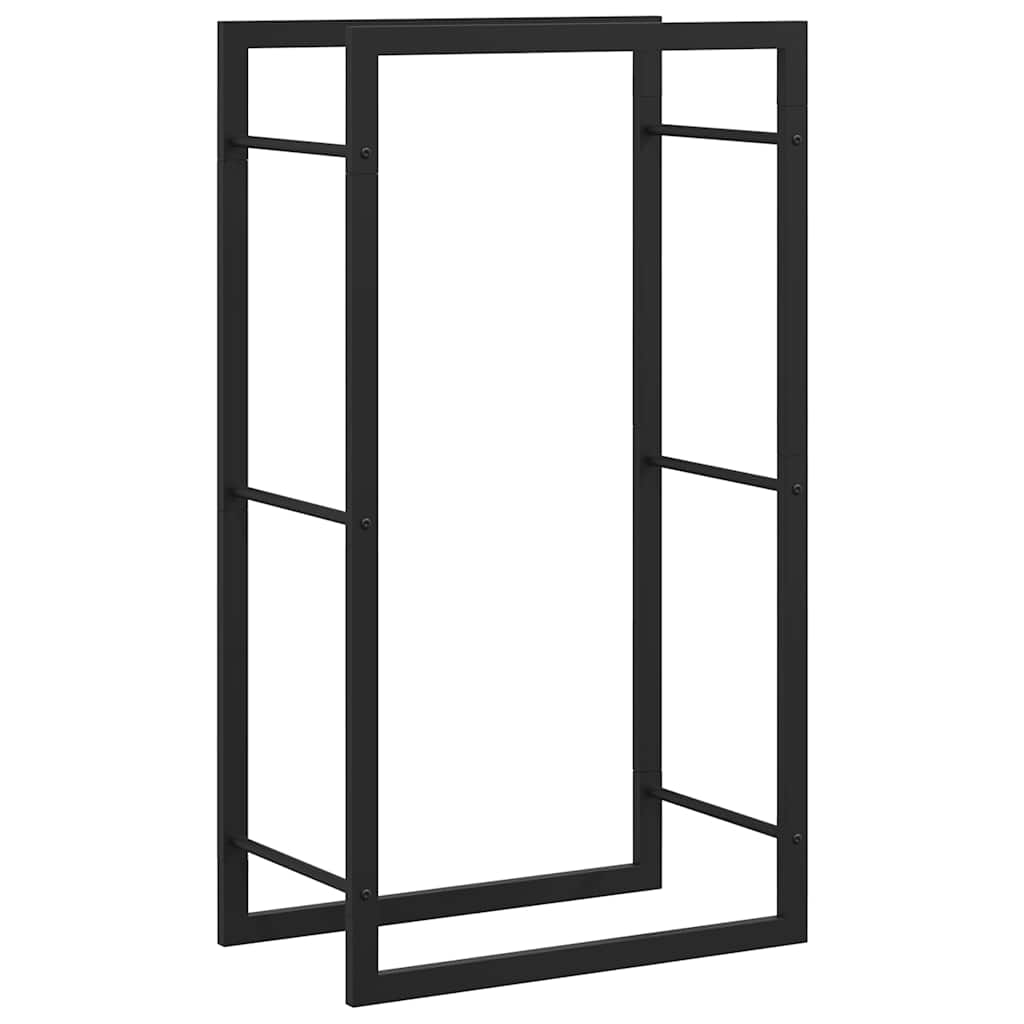 brændestativ 50x28x94 cm stål matsort