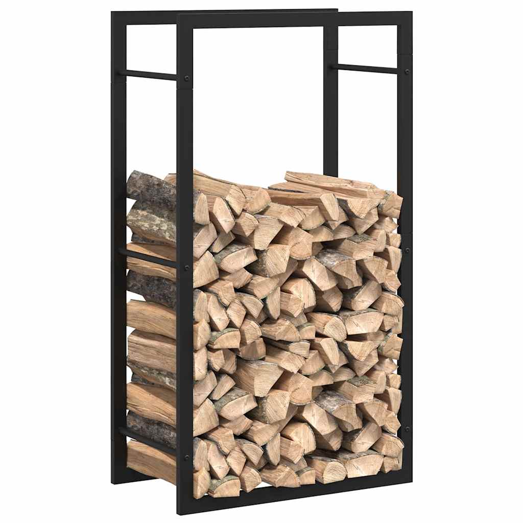 brændestativ 50x28x94 cm stål matsort