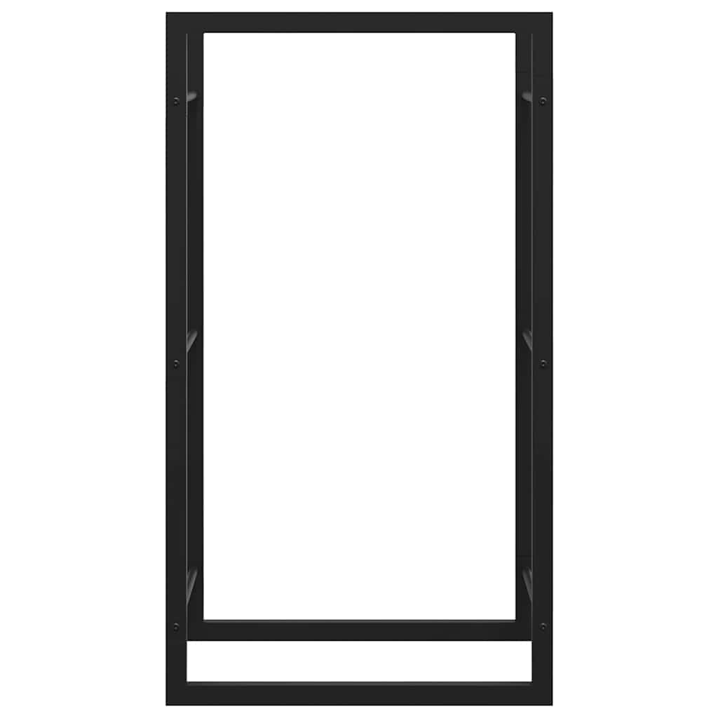 brændestativ 50x28x94 cm stål matsort