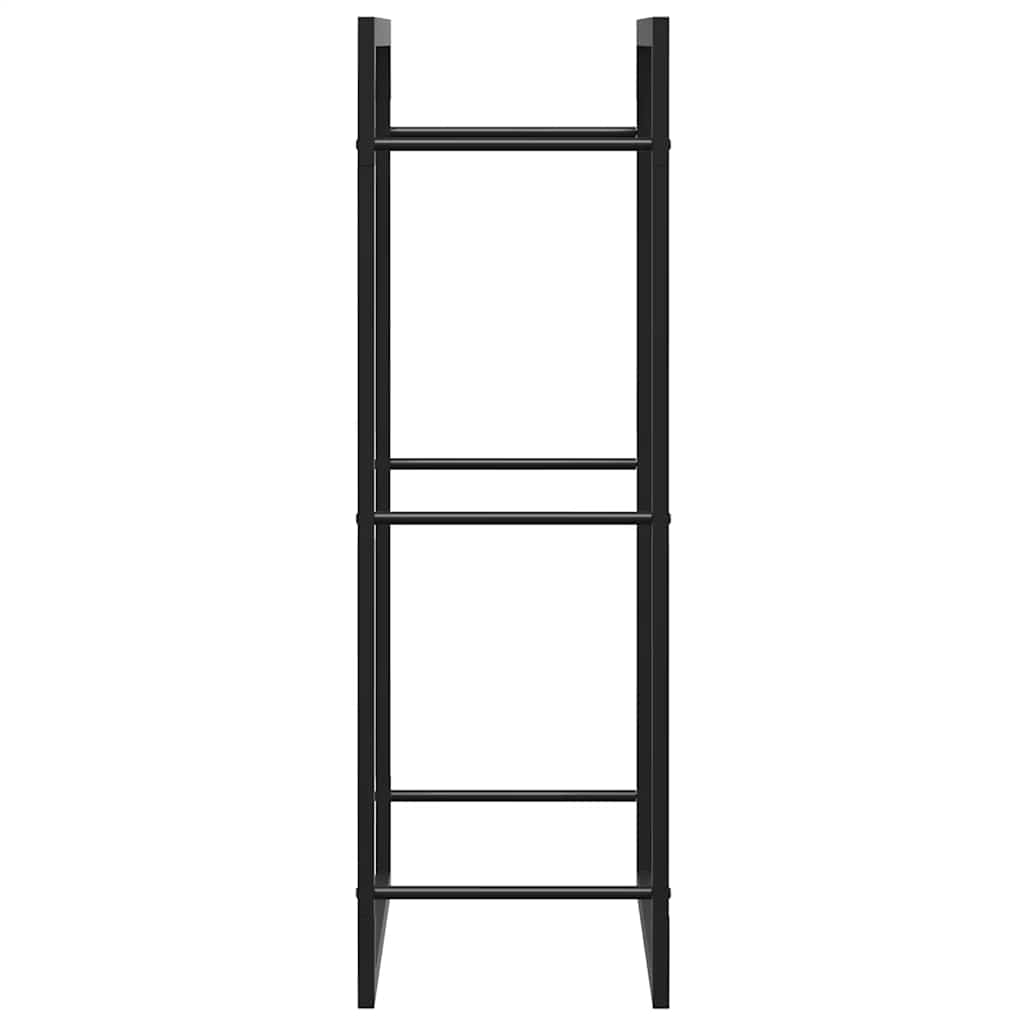 brændestativ 50x28x94 cm stål matsort