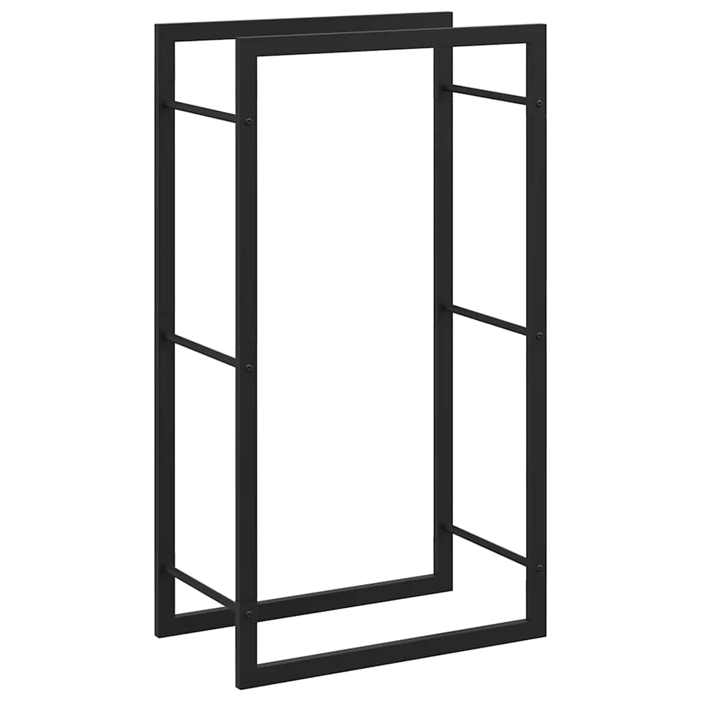 brændestativ 50x28x94 cm stål matsort