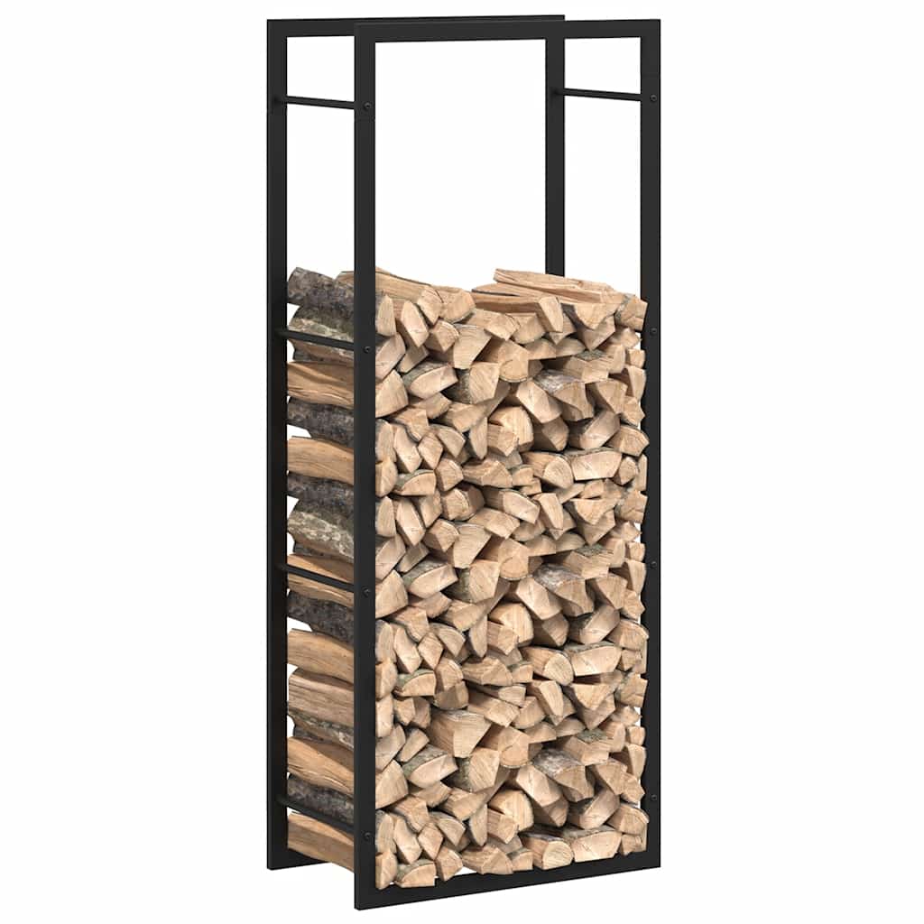 brændestativ 50x28x132 cm stål matsort