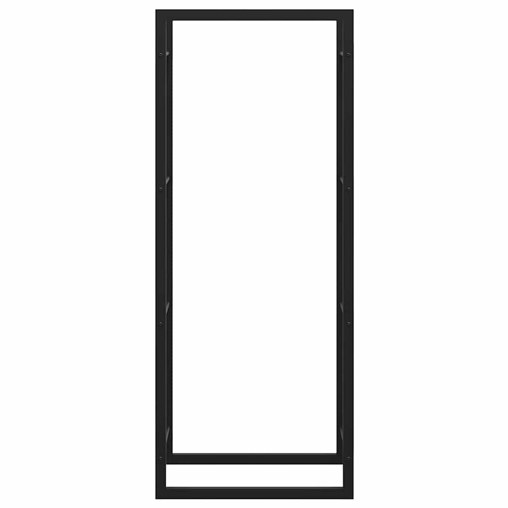 brændestativ 50x28x132 cm stål matsort