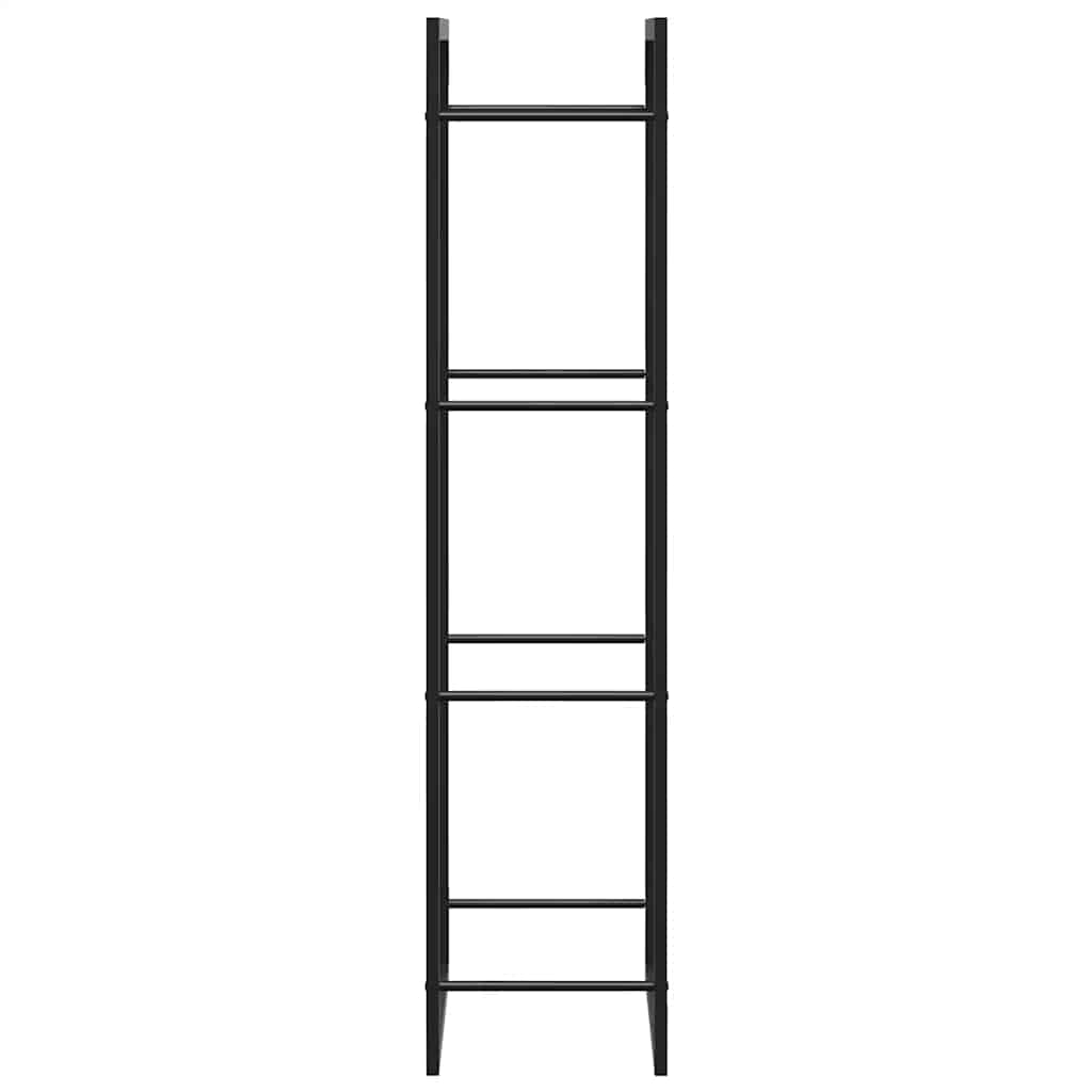 brændestativ 50x28x132 cm stål matsort