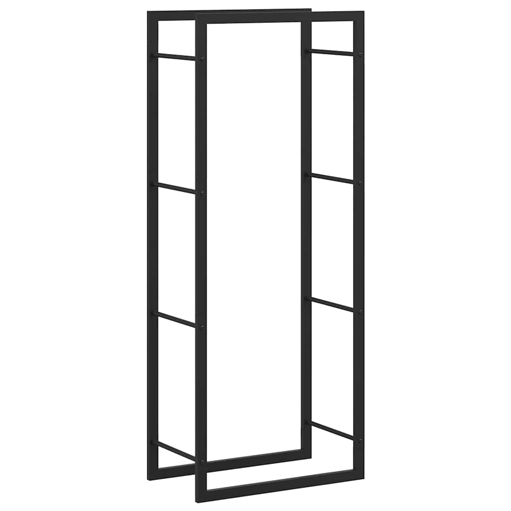 brændestativ 50x28x132 cm stål matsort