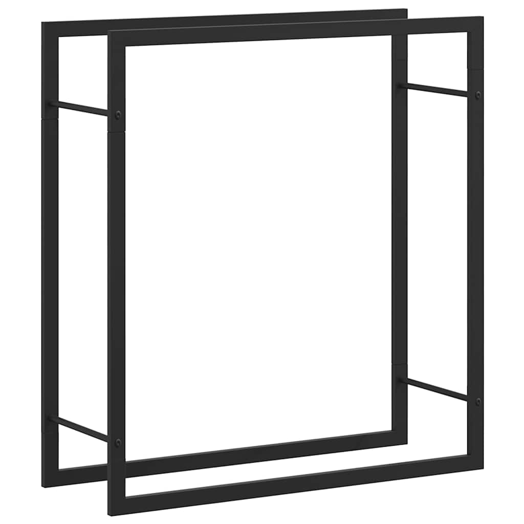 brændestativ 80x28x86 cm stål matsort