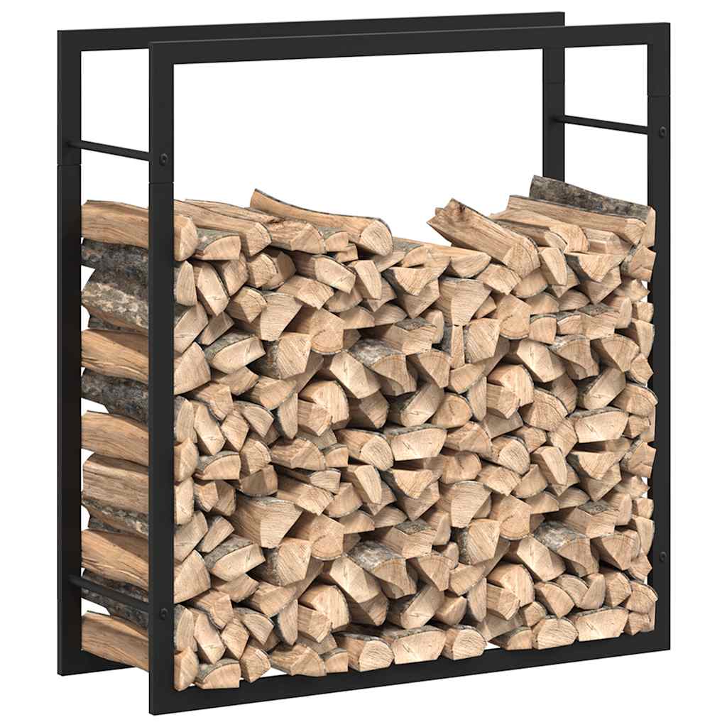 brændestativ 80x28x86 cm stål matsort