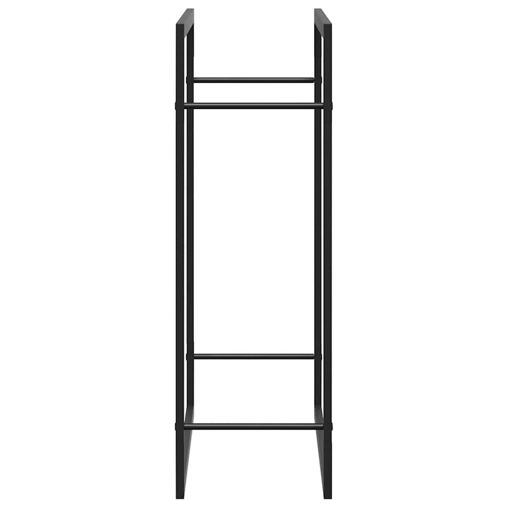 brændestativ 80x28x86 cm stål matsort