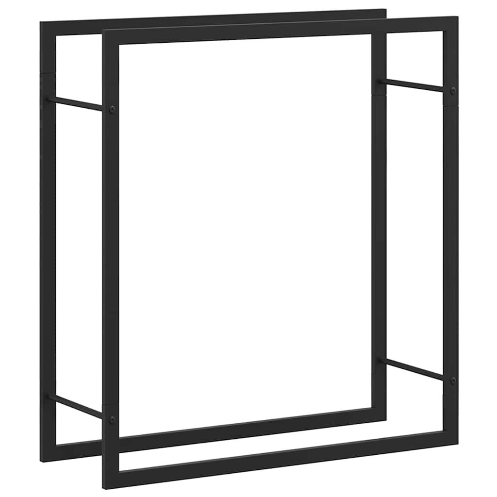 brændestativ 80x28x86 cm stål matsort