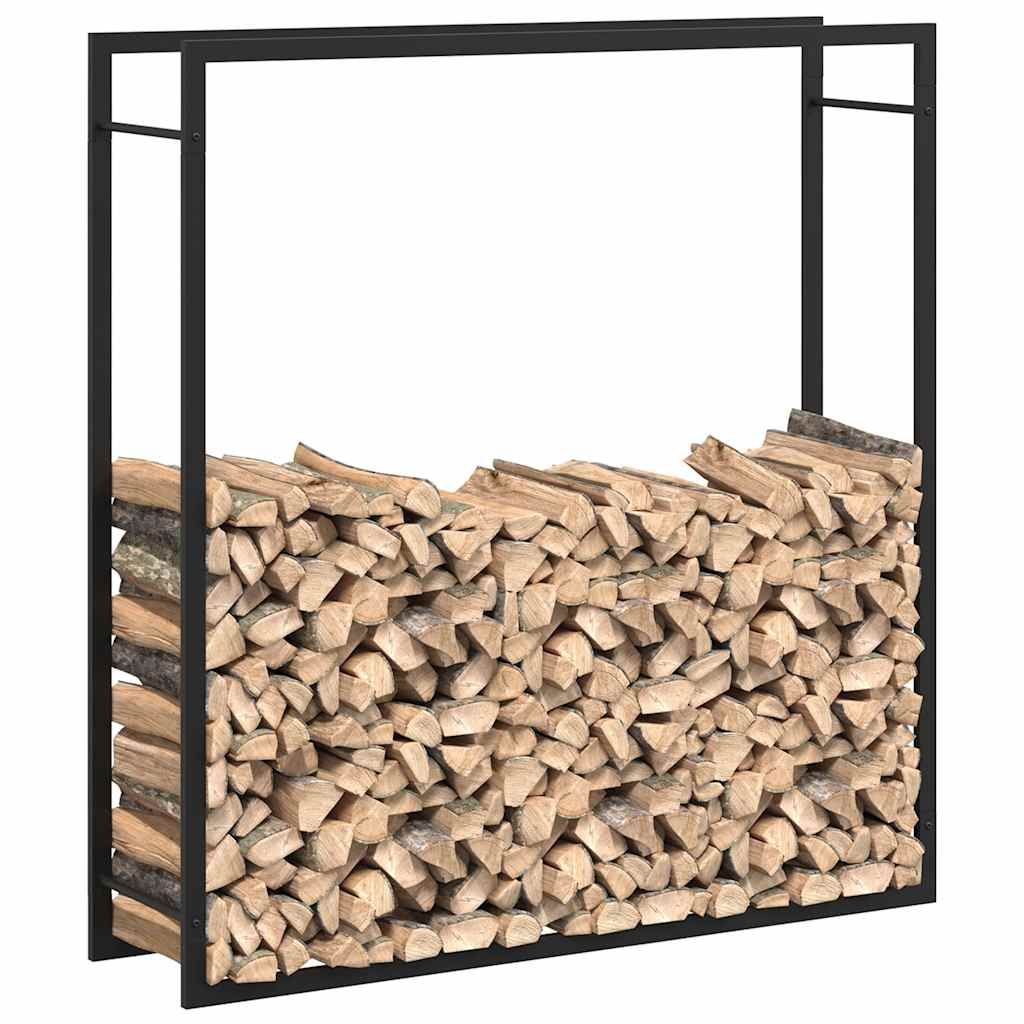 brændestativ 110x28x116 cm stål matsort
