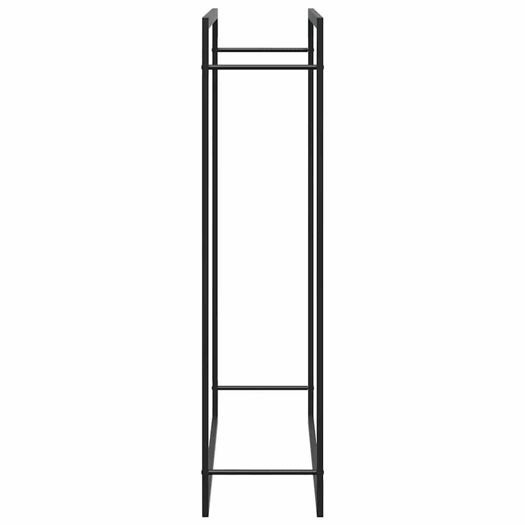 brændestativ 110x28x116 cm stål matsort