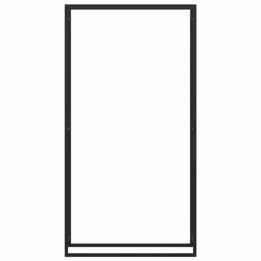 brændestativ 110x28x214 cm stål matsort