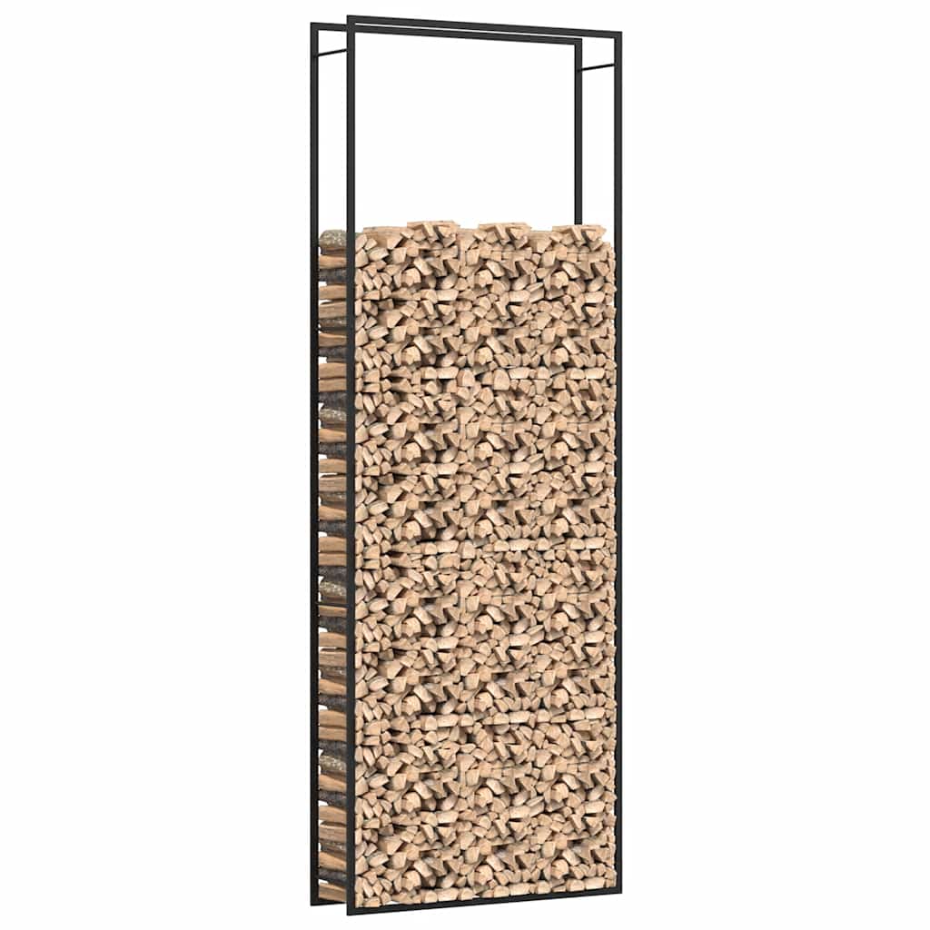 brændestativ 110x28x312 cm stål matsort
