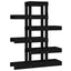 plantestativ 85x25x109,5 cm massivt fyrretræ sort
