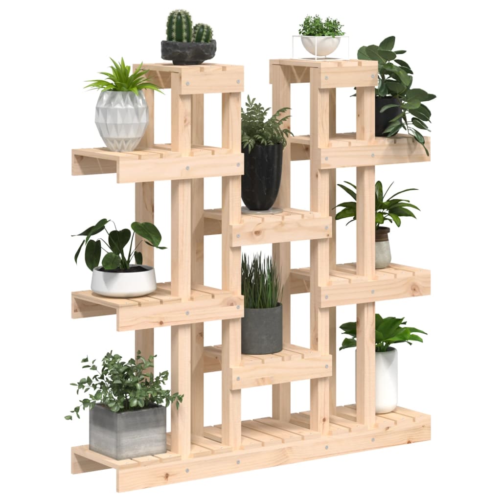 plantestativ 104,5x25x109,5 cm massivt fyrretræ