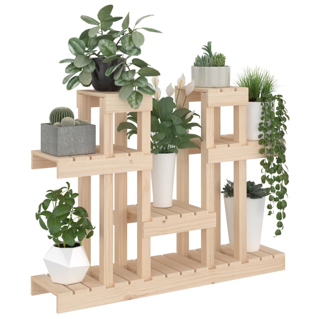 plantestativ 104,5x25x77,5 cm massivt fyrretræ
