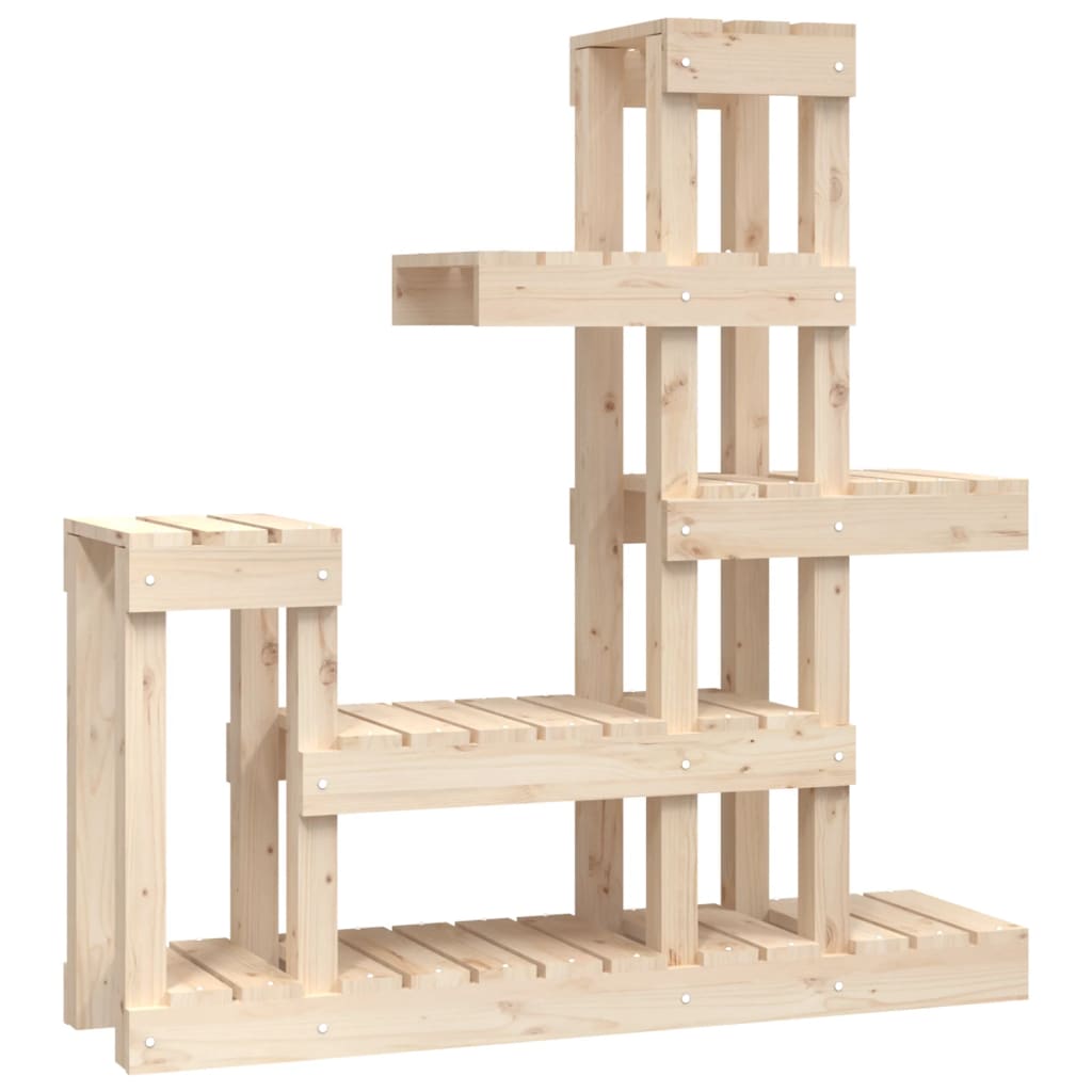 plantestativ 92x25x97 cm massivt fyrretræ