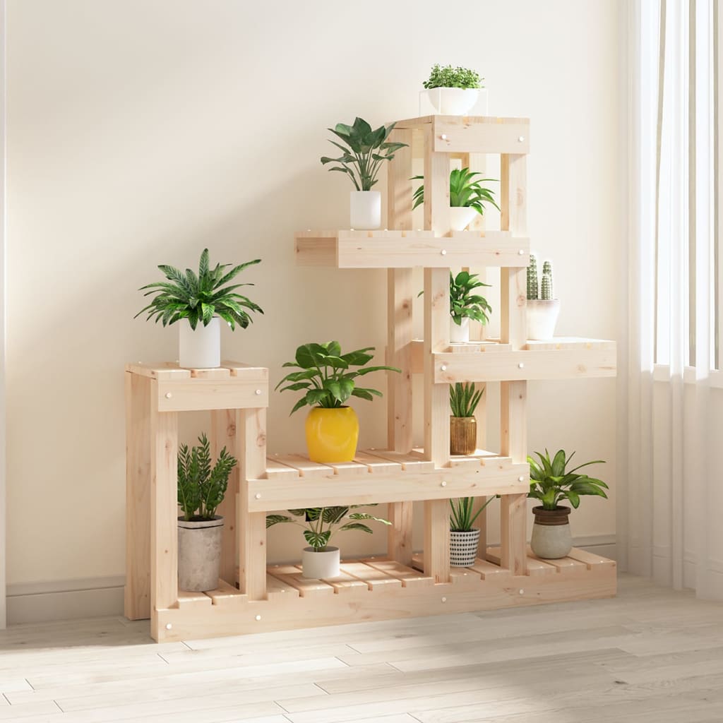 plantestativ 92x25x97 cm massivt fyrretræ