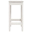 barstole 2 stk. 40x40x78 cm massivt fyrretræ hvid