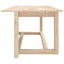 sofabord 110x55x45 cm massivt fyrretræ