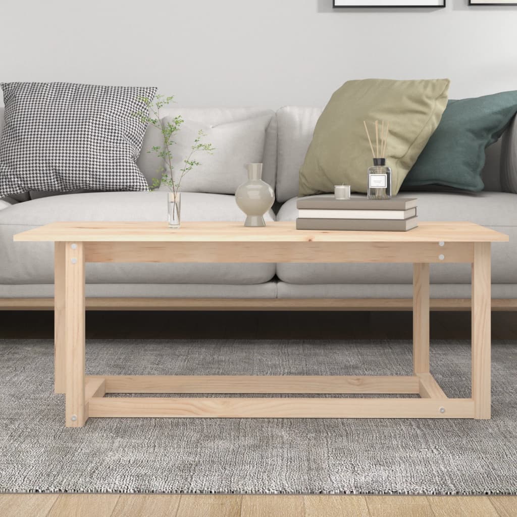 sofabord 110x55x45 cm massivt fyrretræ