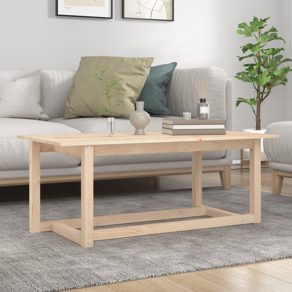 sofabord 110x55x45 cm massivt fyrretræ