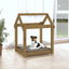 hundeseng 61x50x70 cm massivt fyrretræ gyldenbrun
