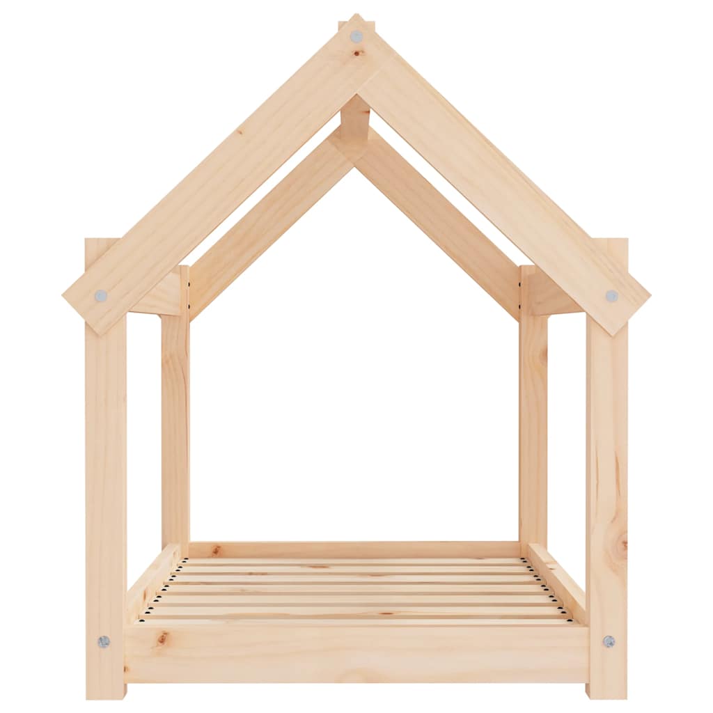 hundeseng 81x60x70 cm massivt fyrretræ