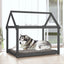 hundeseng 111x80x100 cm massivt fyrretræ grå