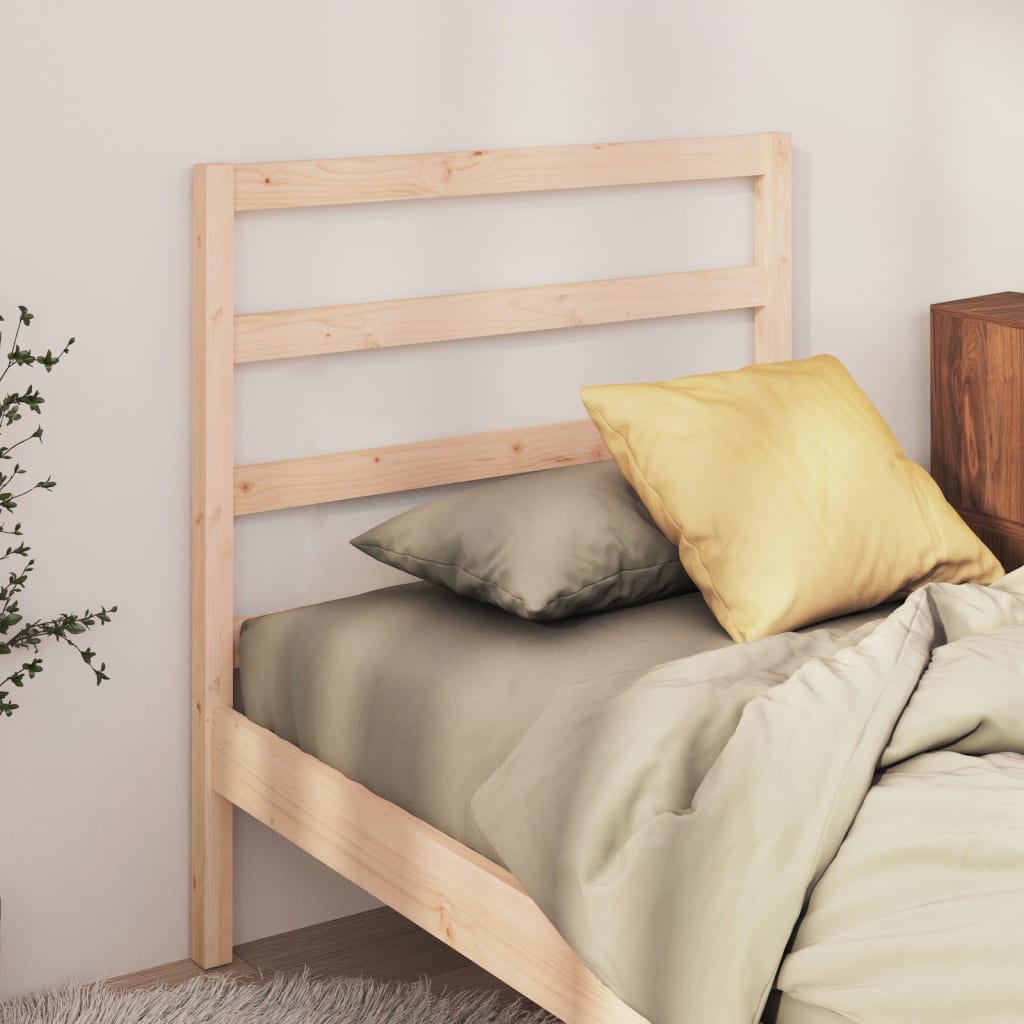 sengegavl 95x4x100 cm massivt fyrretræ