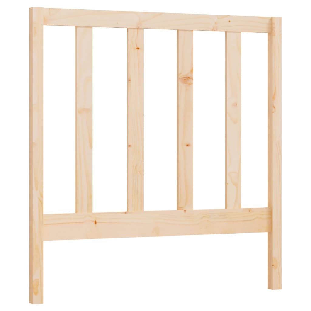 sengegavl 95x4x100 cm massivt fyrretræ
