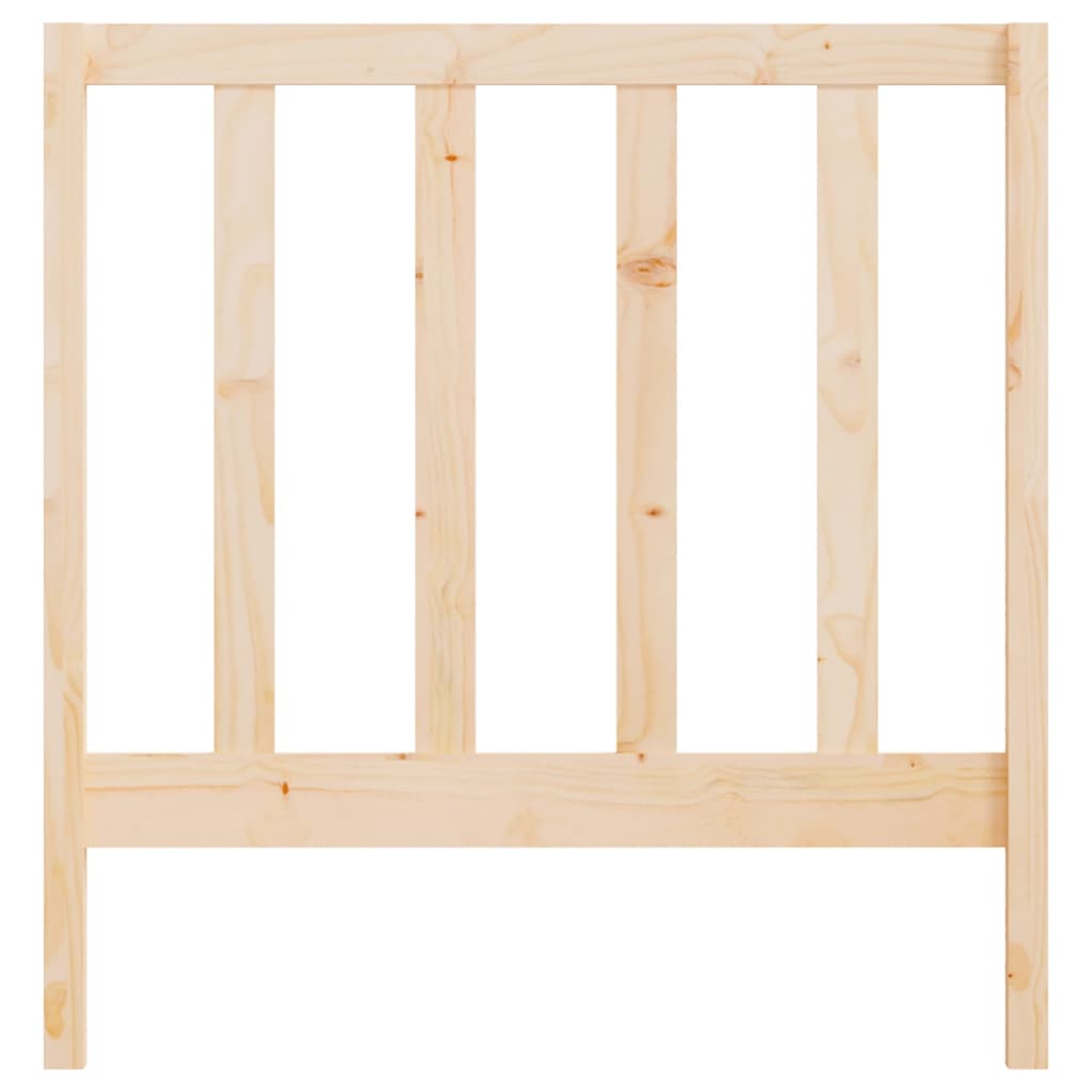 sengegavl 95x4x100 cm massivt fyrretræ