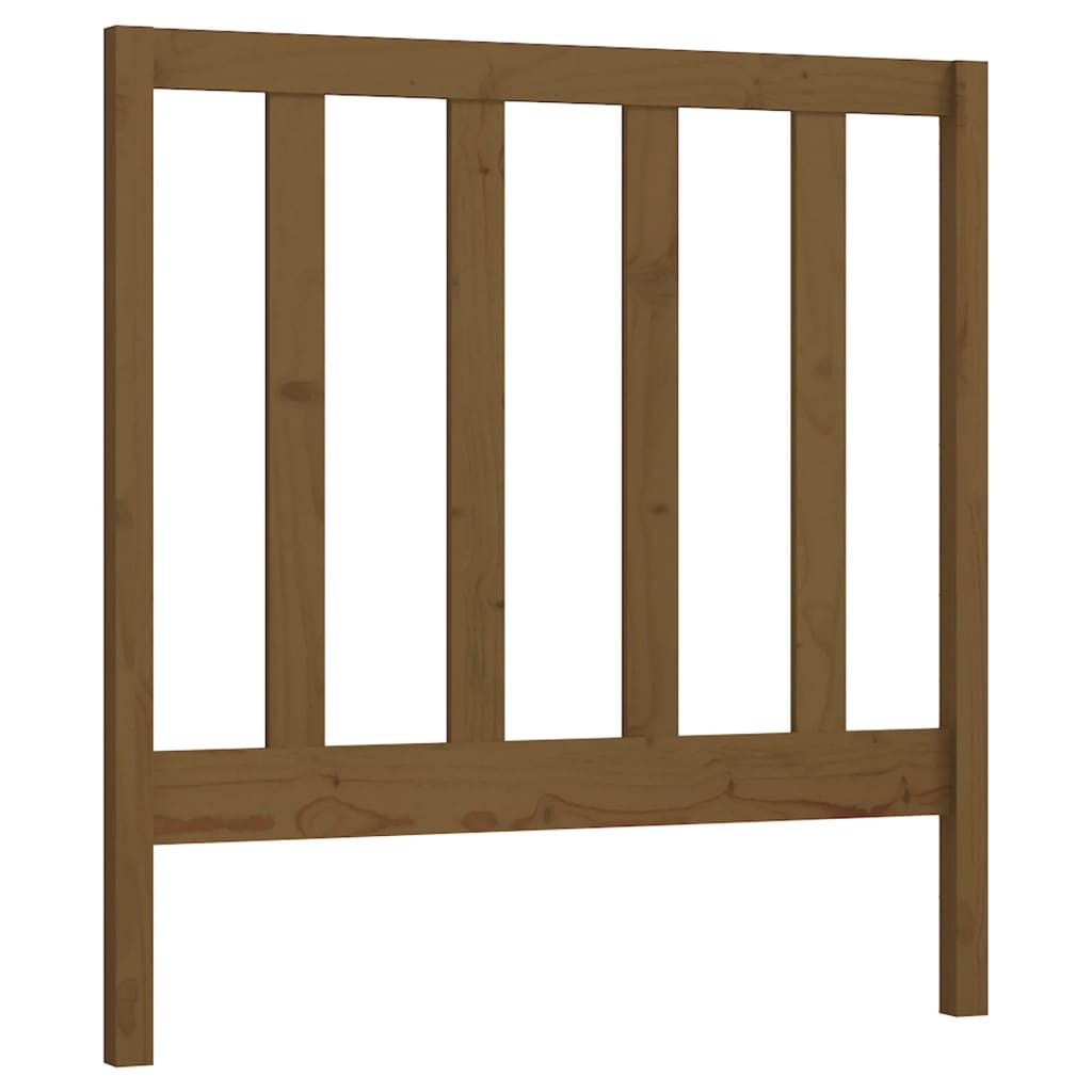 sengegærde 95x4x100 cm massivt fyrretræ gyldenbrun