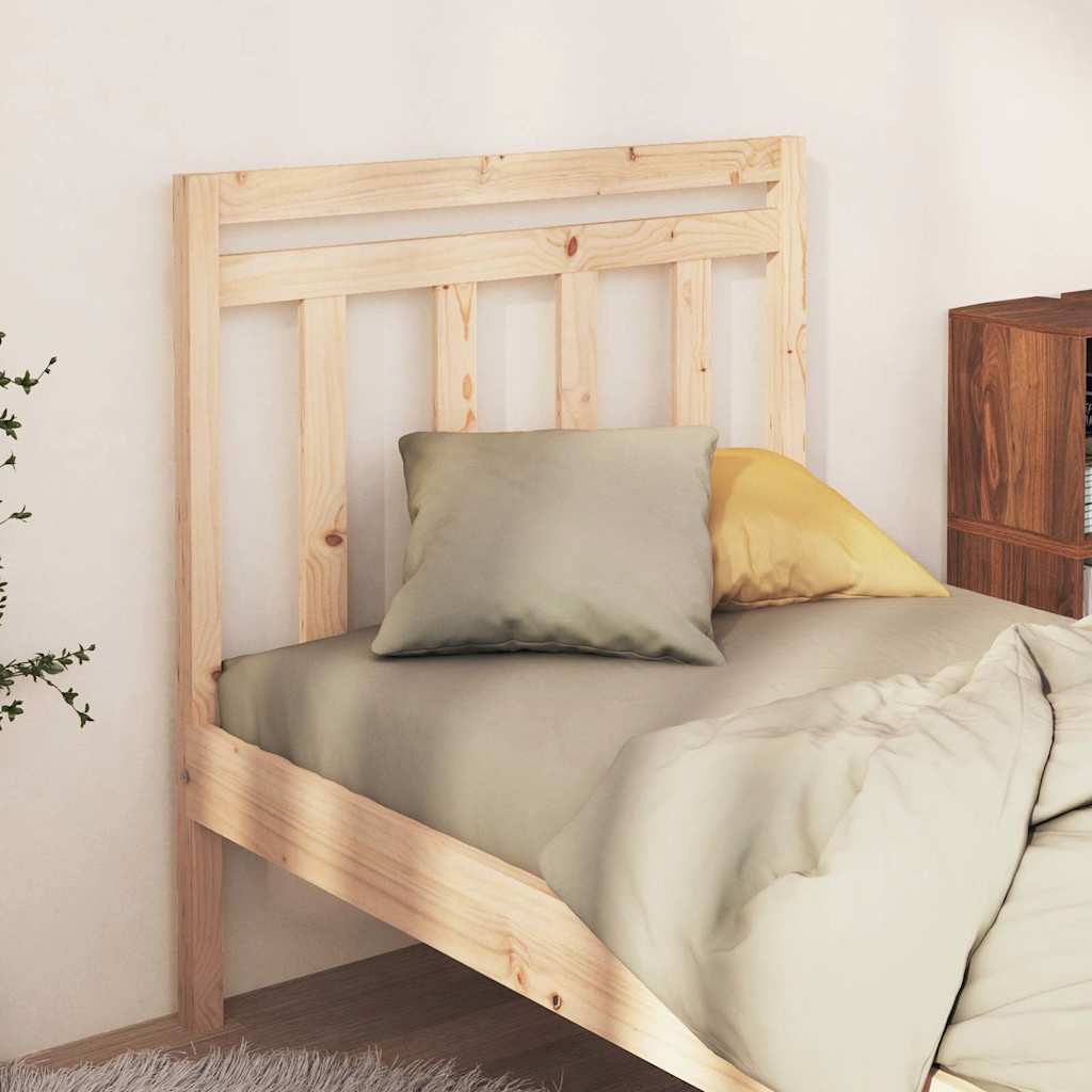 sengegavl 95x4x100 cm massivt fyrretræ