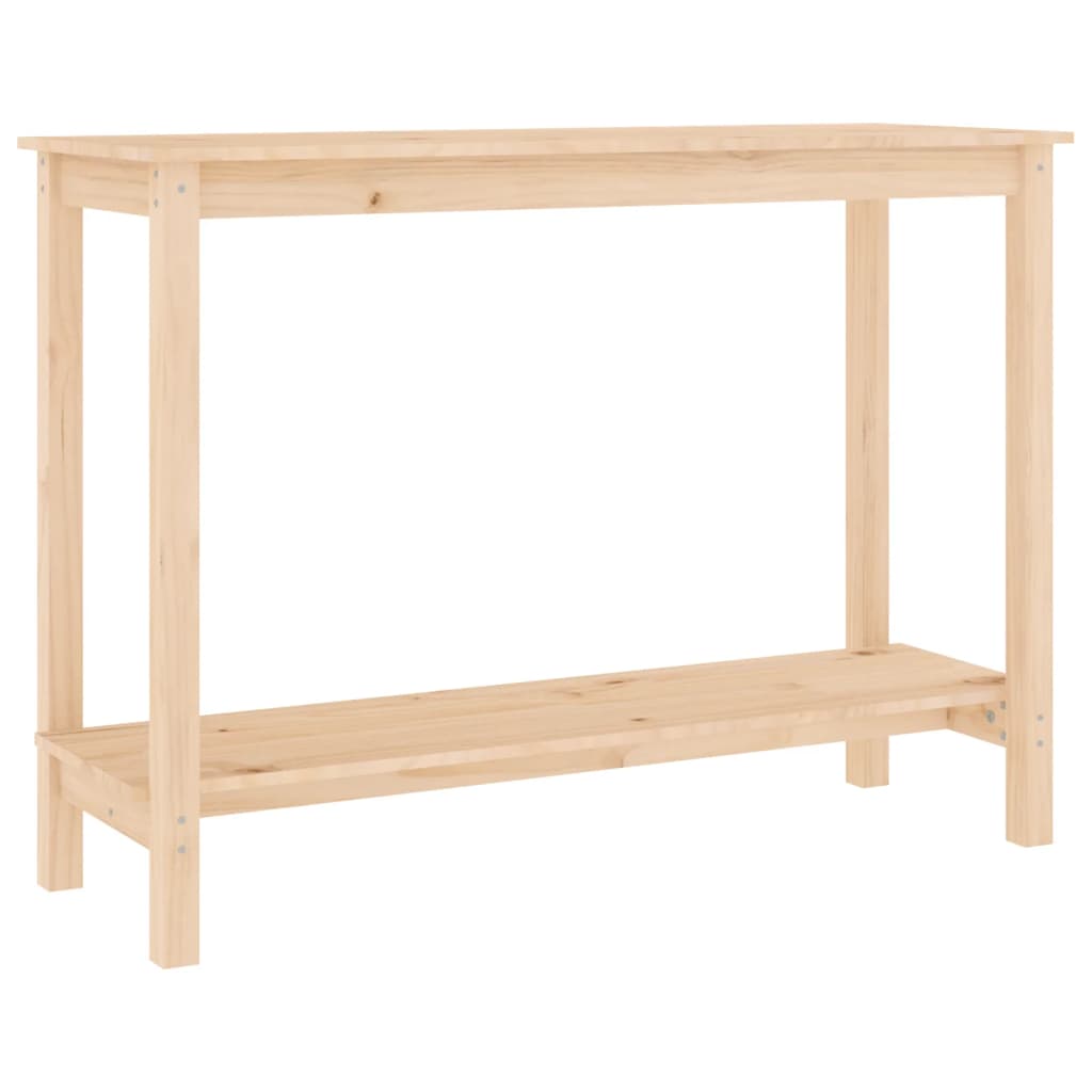 konsolbord 110x40x80 cm massivt fyrretræ