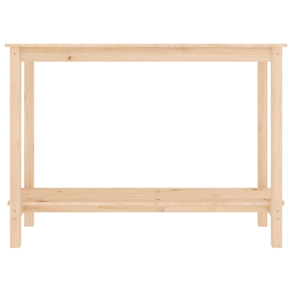 konsolbord 110x40x80 cm massivt fyrretræ