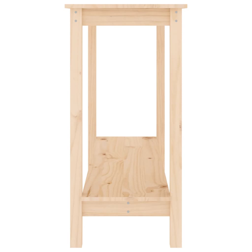 konsolbord 110x40x80 cm massivt fyrretræ