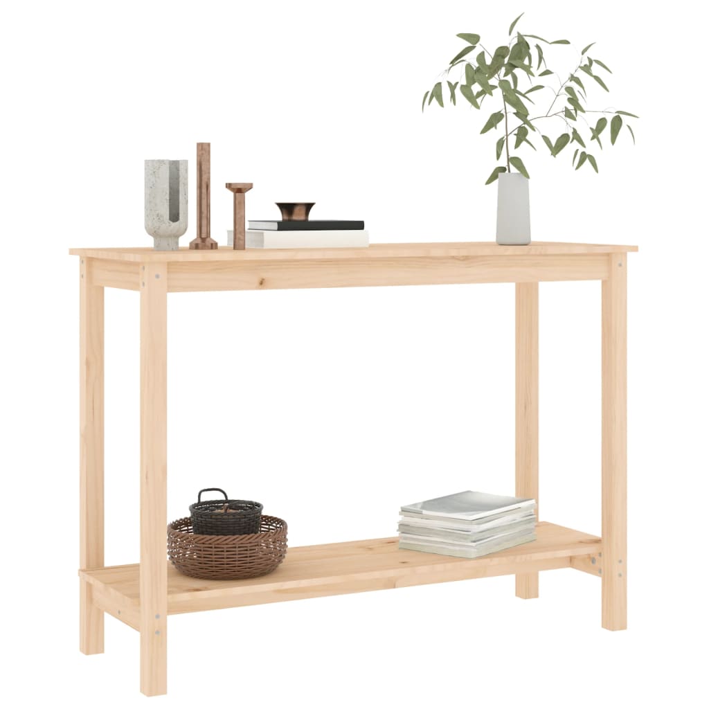 konsolbord 110x40x80 cm massivt fyrretræ