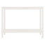 konsolbord 110x40x80 cm massivt fyrretræ hvid