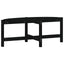 sofabord 118x63x45 cm massivt fyrretræ sort