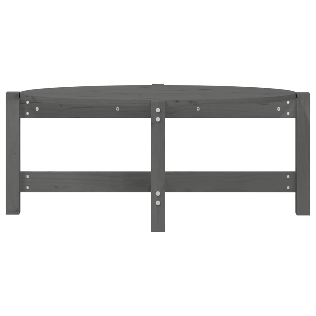 sofabord 87x48x35 cm massivt fyrretræ grå