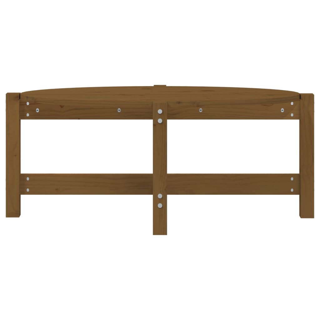 sofabord 87x48x35 cm massivt fyrretræ gyldenbrun