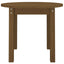 sofabord Ø 55x45 cm massivt fyrretræ gyldenbrun